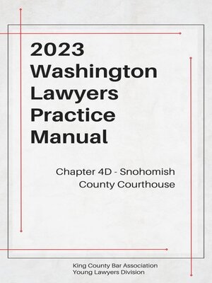 cover image of Washington Lawyers Practice Manual Chapter 4D